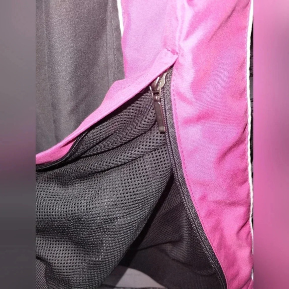 J America Kansas Windbreaker Jacket Gray Pink size Medium Collegiate Athletic - Picture 4 of 6